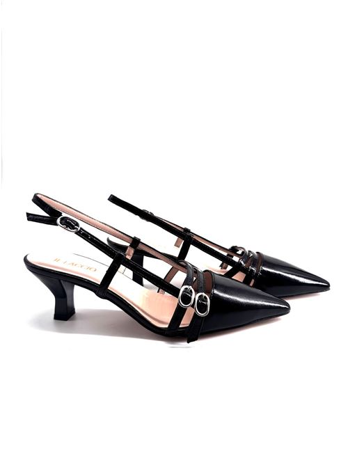 Slingback donna con cinturini! IL LACCIO | 1633NAPLAKNERO